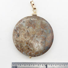Load image into Gallery viewer, AutumnLeaves Druzy Ocean Jasper 14K Gold Filled Pendant | 30mm | 1 3/4" Long | - PremiumBead Alternate Image 3