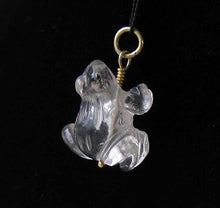 Load image into Gallery viewer, Ribbit! Natural Quartz Frog 22K Vermeil Pendant 509266QZG - PremiumBead Primary Image 1
