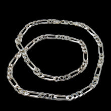 Load image into Gallery viewer, 16" Solid Sterling Silver (7mm) 24.5 Grams! Heavy Figaro Chain 103488(16)