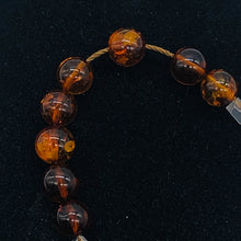 Load image into Gallery viewer, Amber Round Beads | 6 1/2 mm | Orange | 8 Beads |