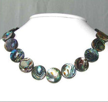 Load image into Gallery viewer, Natural Abalone Coin Shaped 18x4mm Bead Strand 104589 - PremiumBead Primary Image 1