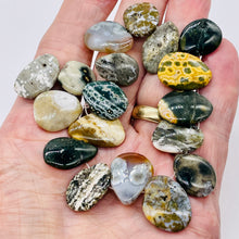Load image into Gallery viewer, Ocean Jasper Briolette Bead Strand 109469