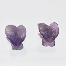 Load image into Gallery viewer, 2 Soaring Carved Amethyst Eagle Beads | 20.5x16x11.5mm | Purple/Grey - PremiumBead Alternate Image 9