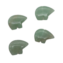 Load image into Gallery viewer, Aventurine Zuni Bear Fetish Talisman | 17x12x6mm | 4 Beads | Green |
