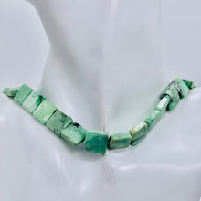 Load image into Gallery viewer, Mojito Natural Green Turquoise Square Coin Bead Strand 107412G