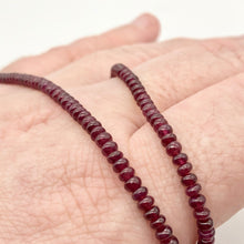 Load image into Gallery viewer, 49.0cts AAA+ Natural Ruby 3.25x2.25mm Smooth Roundel 15 inch Bead Strand - PremiumBead Alternate Image 6