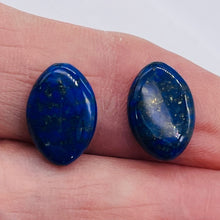 Load image into Gallery viewer, 2 Exquisite 15x10mm Oval Natural Lapis Beads 009395
