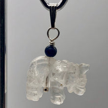 Load image into Gallery viewer, Quartz Elephant Pendant Necklace | Semi Precious Stone Jewelry | Silver Pendant - PremiumBead Alternate Image 5