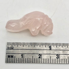 Load image into Gallery viewer, Grace 2 Carved Icy Rose Quartz Manatee Beads | 21x11x9mm | Pink - PremiumBead Alternate Image 8