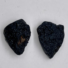 Load image into Gallery viewer, 2 Unique Pendant size Black Meteor Fragments | 31x22x8 to 28x21x9mm |