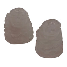 Load image into Gallery viewer, Namaste Rose Quartz Buddha Figurine Worry-Stone | 19x15x9mm | Pink