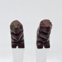 Load image into Gallery viewer, T-Rex Dinosaur 2 Brecciated Jasper Tyrannosaurus Rex Beads | 21x18.5x8mm | Red - PremiumBead Alternate Image 6