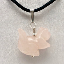 Load image into Gallery viewer, Charm! Rose Quartz Squirrel Solid Sterling Silver Pendant 509279RQ - PremiumBead Alternate Image 7