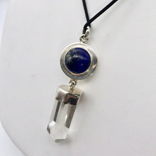Load image into Gallery viewer, Natural Quartz Crystal & Genuine, Untreated Lapis Pendant 002593 - PremiumBead Primary Image 1