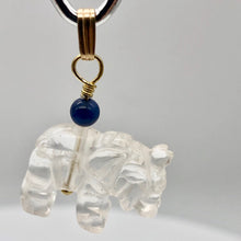 Load image into Gallery viewer, Quartz Carved Elephant 14Kgf Pendant |20x16x9mm (Elephant) 4mm (Bail ) | - PremiumBead Alternate Image 3