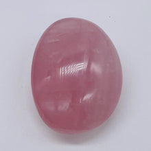 Load image into Gallery viewer, Rose Quartz Oval Meditation Worry Stone | 55x43x26 mm | Pink | 1 Stone }