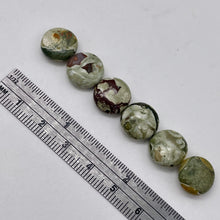 Load image into Gallery viewer, Raintree Rhyolite Jasper 11mm Coin Bead 8 inchStrand 9538HS