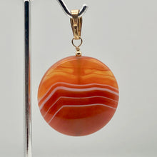 Load image into Gallery viewer, Made in USA Copper Red Carnelian 14Kgf Pendant 505677H