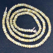Load image into Gallery viewer, Alexandrite Cats Eye Faceted Half Strand Rondell Beads | 3 mm | Green | 100 Beads |