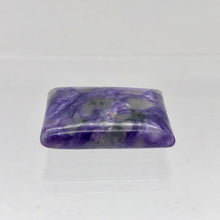 Load image into Gallery viewer, 80cts of Rare Rectangular Pillow Charoite Beads | 2 Beads | 26x19x8mm | 10871A - PremiumBead Alternate Image 10