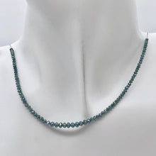 Load image into Gallery viewer, 17.5cts Blue Diamond Faceted Roundel Bead Strand 110361 - PremiumBead Primary Image 1