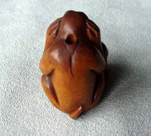 Load image into Gallery viewer, No Evil Carved & Signed Boxwood Monkey Ojime/Netsuke Bead - PremiumBead Alternate Image 2