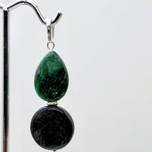 Load image into Gallery viewer, Rare Ruby Fuchsite Hypersthene Teardrop Sterling Silver Pendant | 1 3/4" Long |