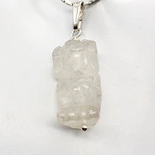 Load image into Gallery viewer, Quartz Owl Pendant Necklace | Semi Precious Stone Jewelry | Silver Pendant - PremiumBead Primary Image 1