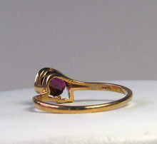 Load image into Gallery viewer, Natural Purple Faceted Oval Garnet in Solid 10Kt Yellow Gold Ring Size 6 9982Ac - PremiumBead Alternate Image 4
