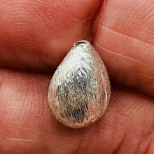 Load image into Gallery viewer, Designer Brushed Sterling Silver Teardrop Bead 10337