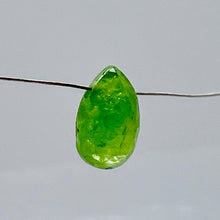 Load image into Gallery viewer, Garnet Grossular Flat Faceted Briolette Pendant Bead | 8x6x4mm(2.4ct) |Green | 1