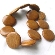 Load image into Gallery viewer, 3 Oregon Jasper 30x7mm Coin Pendant Beads 8830 - PremiumBead Primary Image 1