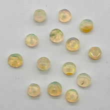 Load image into Gallery viewer, Opal Graduated Faceted Fiery Roundel Bead Parcel | 3.5-3 mm | Golden | 8 Beads |