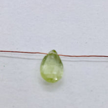 Load image into Gallery viewer, Sapphire1.9ct Flat Faceted Briolette Pendant Bead | 9x6x4mm | Pale Green | 1 |