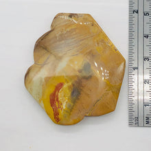 Load image into Gallery viewer, Fossilized Wood Irregular Flat Briolette | 48x40x7mm | Tan/Red | 1 Pendant Bead|