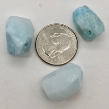 Load image into Gallery viewer, 20 Grams Natural Hemimorphite Faceted Nugget Beads | 3 Beads |