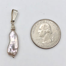 Load image into Gallery viewer, Pink Biwa FW Pearl with Sterling Silver Pendant, 1.5 inches 5082J - PremiumBead Alternate Image 7