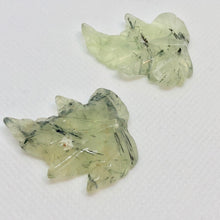 Load image into Gallery viewer, Hand Carved 2 Green Prehnite Leaf Beads W Long Dendrites 10532D - PremiumBead Alternate Image 3