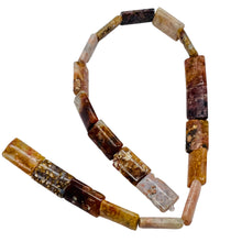 Load image into Gallery viewer, Natural Patterned Peach Chalcedony Bead Strand 109327
