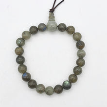 Load image into Gallery viewer, Shimmer Natural Labradorite Bead Stretchy Bracelet 8207 - PremiumBead Alternate Image 3