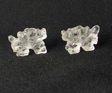 Load image into Gallery viewer, Powerful Carved Quartz Winged Dragon Figurine | 21x14x9mm | Clear