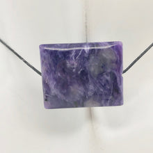 Load image into Gallery viewer, 32cts of Rare Rectangular Pillow Charoite Bead | 1 Beads | 24x19x7mm | 10872E - PremiumBead Primary Image 1