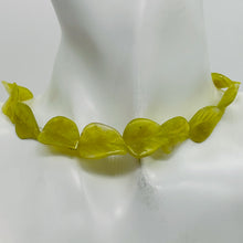 Load image into Gallery viewer, Hand Carved Korean Jade Leaf Bead Strand 110167