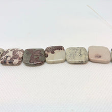 Load image into Gallery viewer, Red Flower Jasper Matte Square Bead Strand 109354 - PremiumBead Alternate Image 3