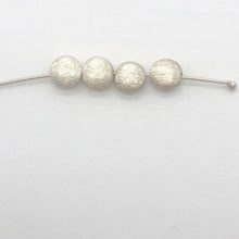 Load image into Gallery viewer, Designer Four Brushed Solid Sterling Silver Coin Beads 7223