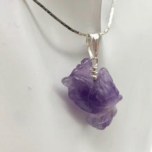 Load image into Gallery viewer, Cock A Doodle Doo! Purple Amethyst Rooster and Sterling Silver Pendant - PremiumBead Alternate Image 3