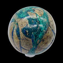 Load image into Gallery viewer, Azurite Malachite Chrysoprase Scry Crystal Sphere | 60mm | Green/Blue/Brown | 1