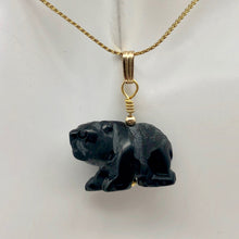 Load image into Gallery viewer, Adorable! Carved Onyx Panda with 14Kgf Pendant 509292HMG - PremiumBead Alternate Image 7