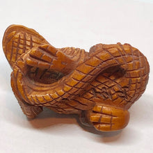 Load image into Gallery viewer, Intricate Carved & Signed Boxwood Lizard Ojime/Netsuke Bead - PremiumBead Alternate Image 5