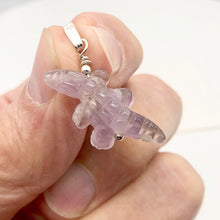 Load image into Gallery viewer, Carved Amethyst Alligator Sterling Silver Pendant | 1 1/4 inch long | Purple | - PremiumBead Alternate Image 4